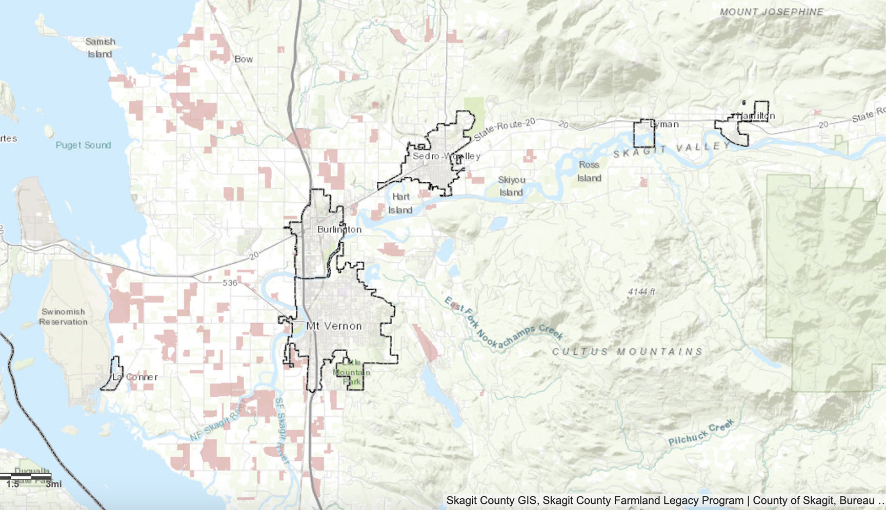 Skagit County Farmland Legacy Map